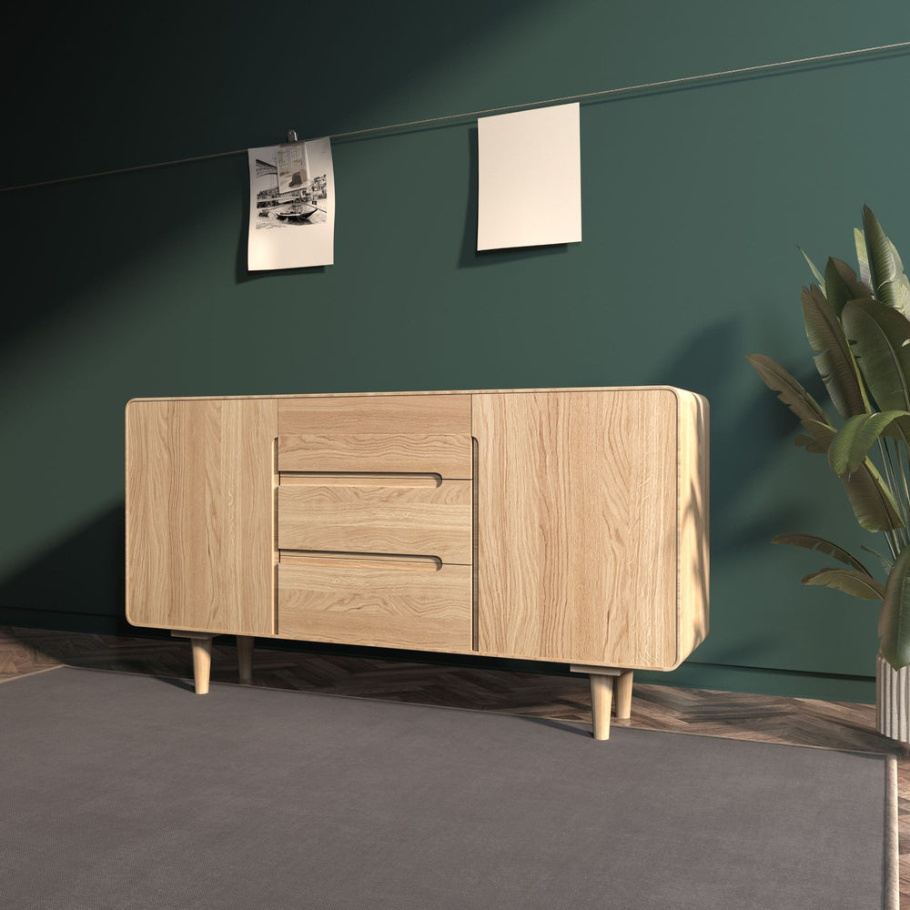 VESKOR Amandi cómoda 323 madeira maciça de carvalho mobiliário nórdico moderno 
