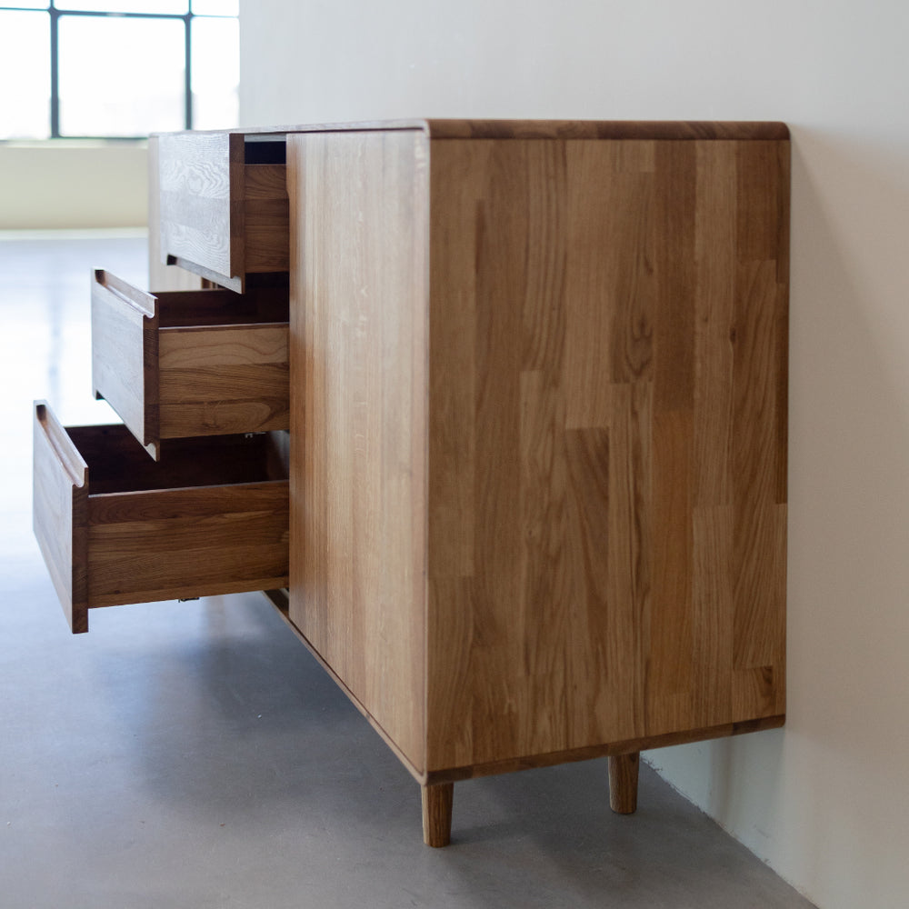 VESKOR Amandi cómoda 323 madeira maciça de carvalho mobiliário nórdico moderno