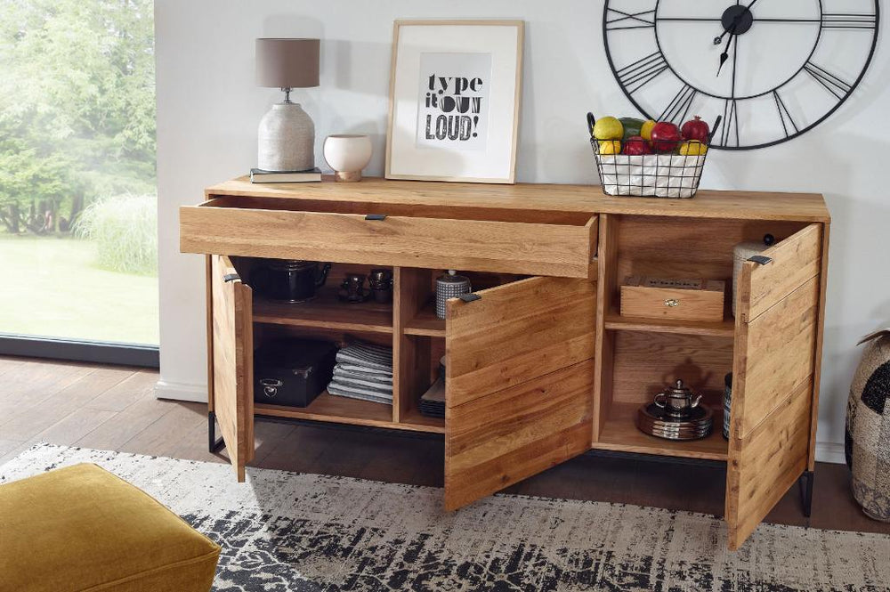 VESKOR Dania 1 cómoda mobiliário nórdico moderno madeira maciça de carvalho