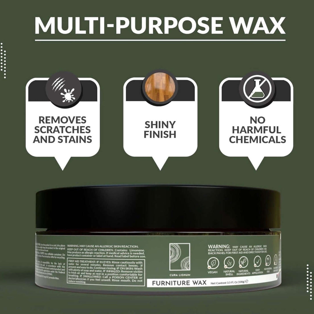 Mobel.Store CURA LIGNUM Cera incolor para móveis - Fabricado na Alemanha