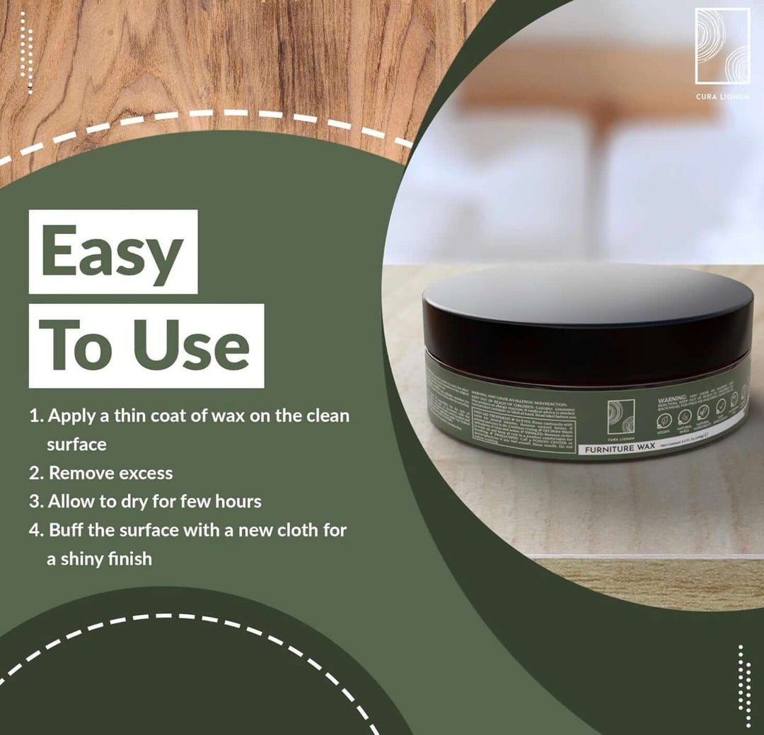 Mobel.Store CURA LIGNUM Cera incolor para móveis - Fabricado na Alemanha