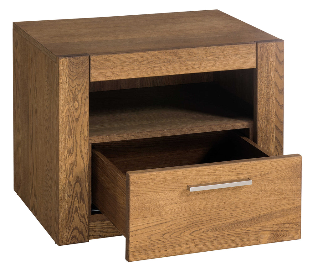 VESKOR Mesa de cabeceira em carvalho maciço da colecção Velvet. Mobiliário nórdico com um design moderno.