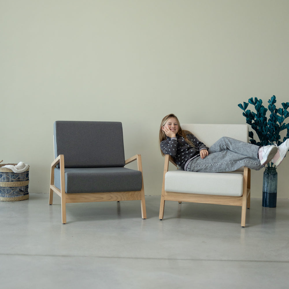 VESKOR Cadeirão em madeira maciça SUÉCIA