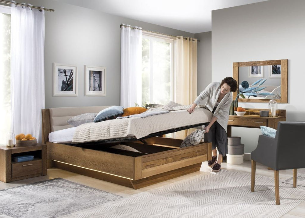 VESKOR Mobiliário de quarto em carvalho maciço da coleção Velvet. Móveis nórdicos com um design moderno.