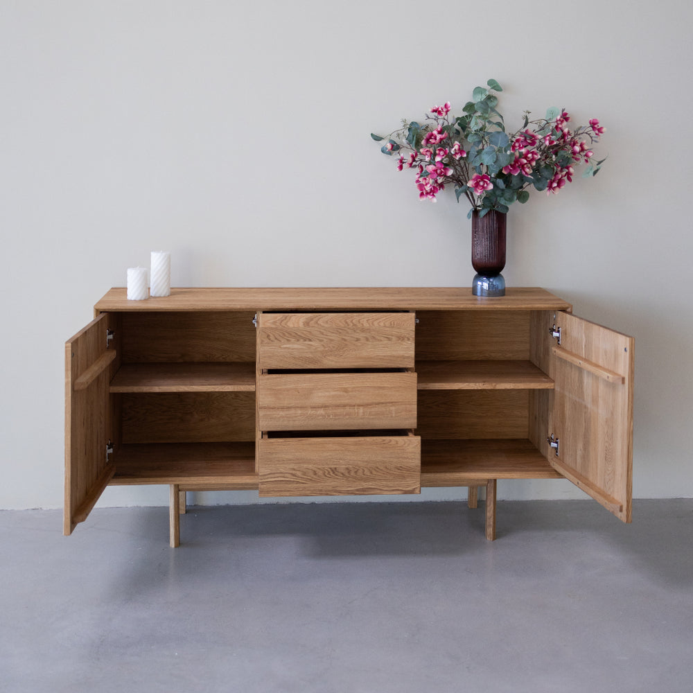 veskor - cómoda - madeira maciça - carvalho - nórdico - escandinavo - retro - kodama 3