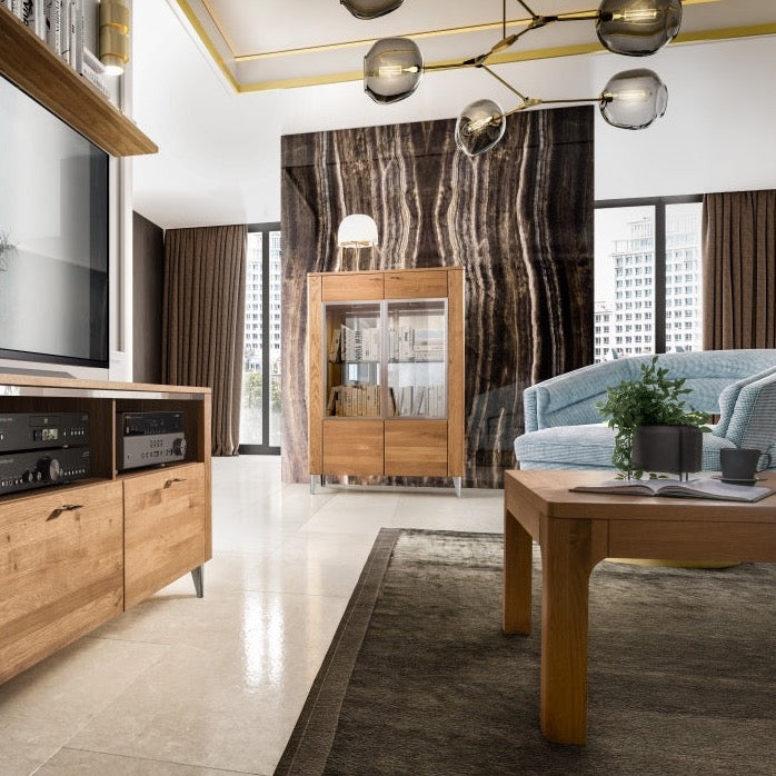 Móveis VESKOR em carvalho maciço da coleção Latina. Móveis nórdicos com um design moderno