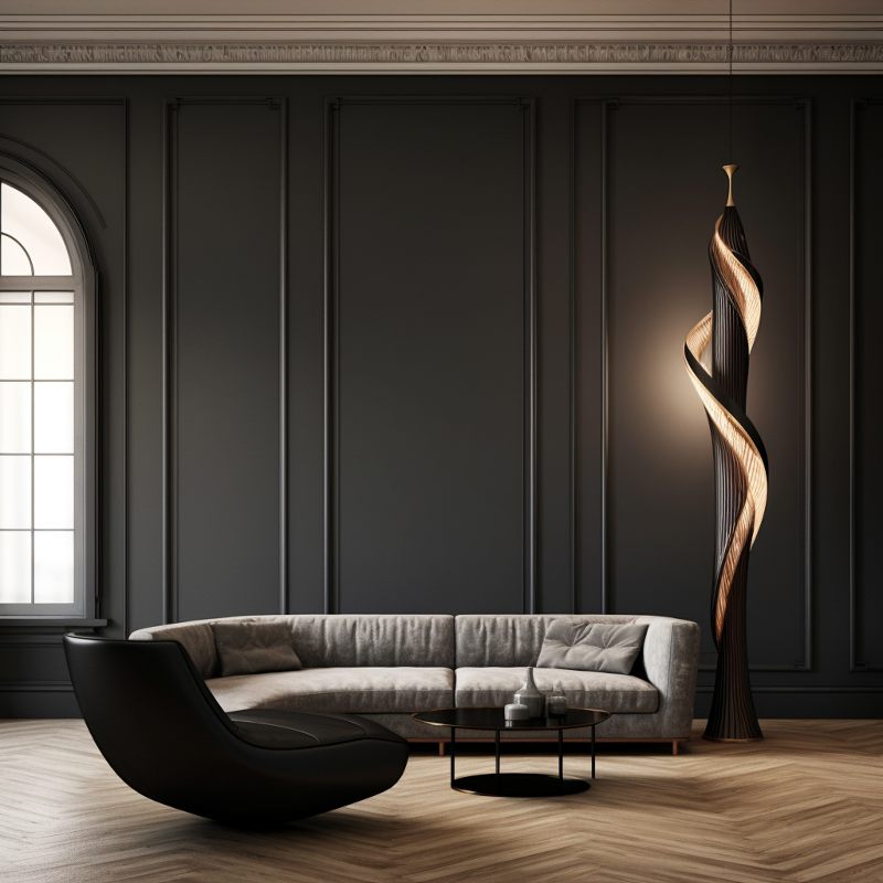 Como decorar uma sala de estar com mobiliário castanho escuro