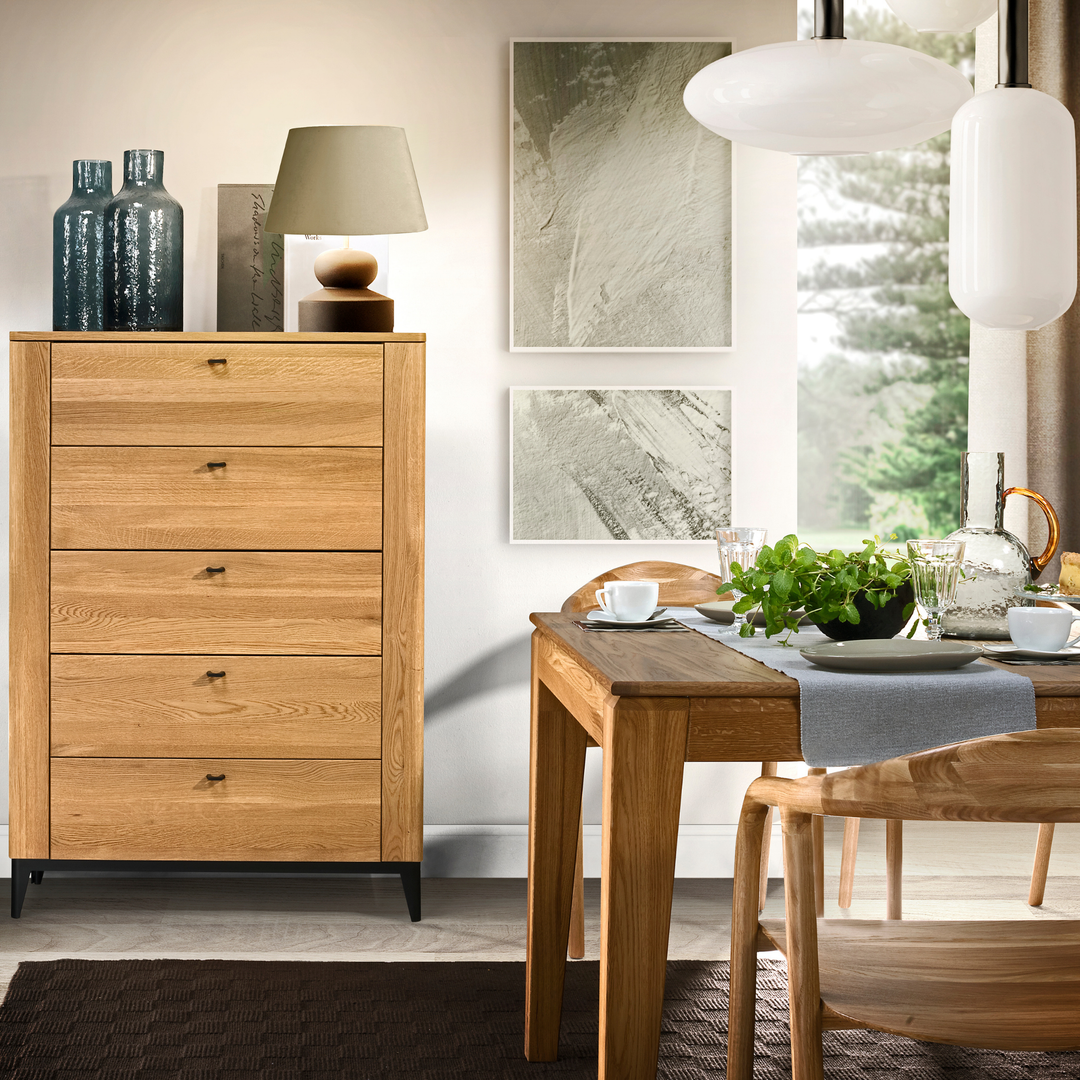 Mesa de jantar extensível FUEGO, 160-240x75x100 cm. | VESKOR