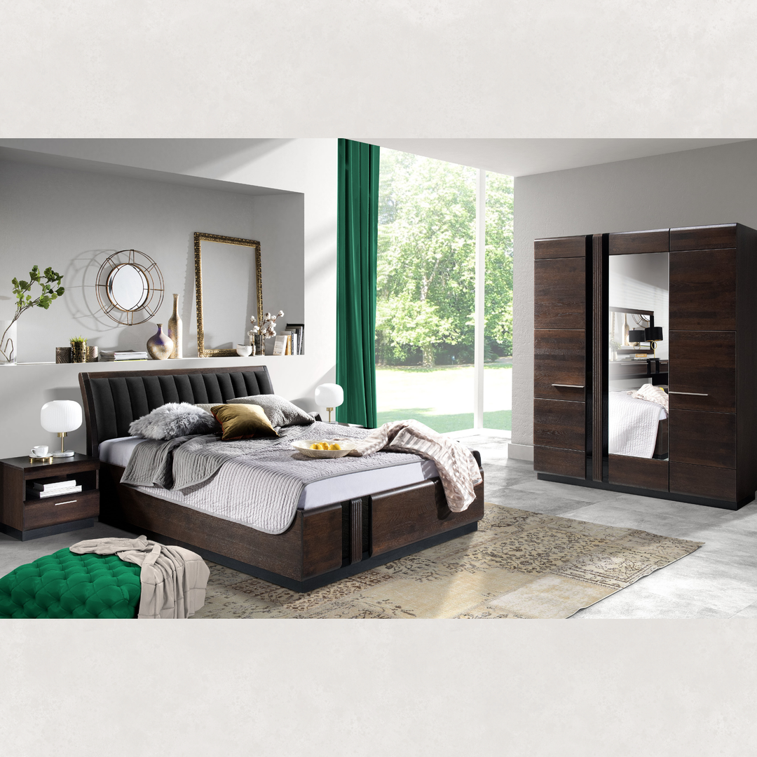 Cama de carvalho PORTI 76, 160 x 200 cm | VESKOR