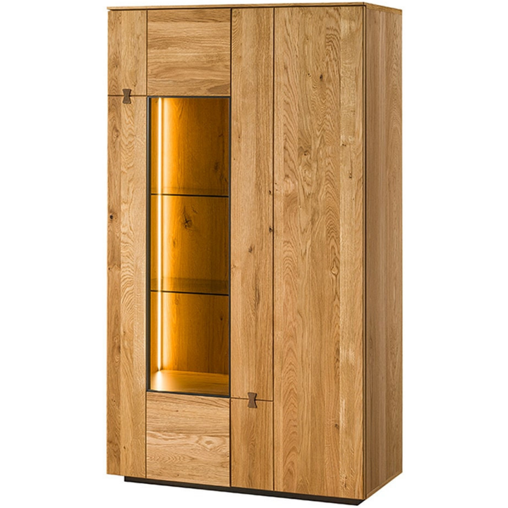 Vitrina em carvalho MINURA 15, 90×40×160 cm | VESKOR