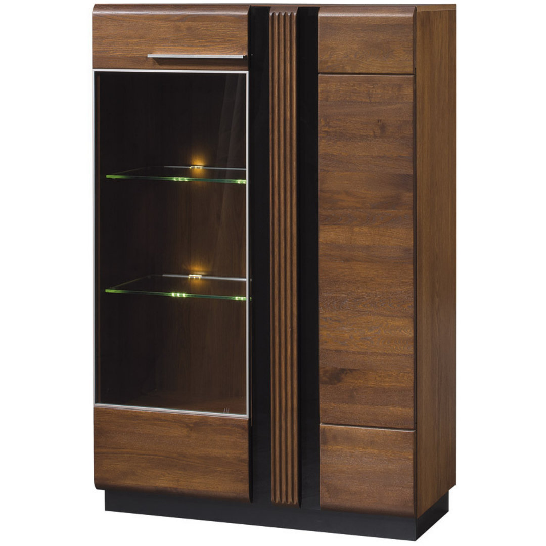 Vitrina em carvalho PORTI 15, 95x145x42 cm | VESKOR