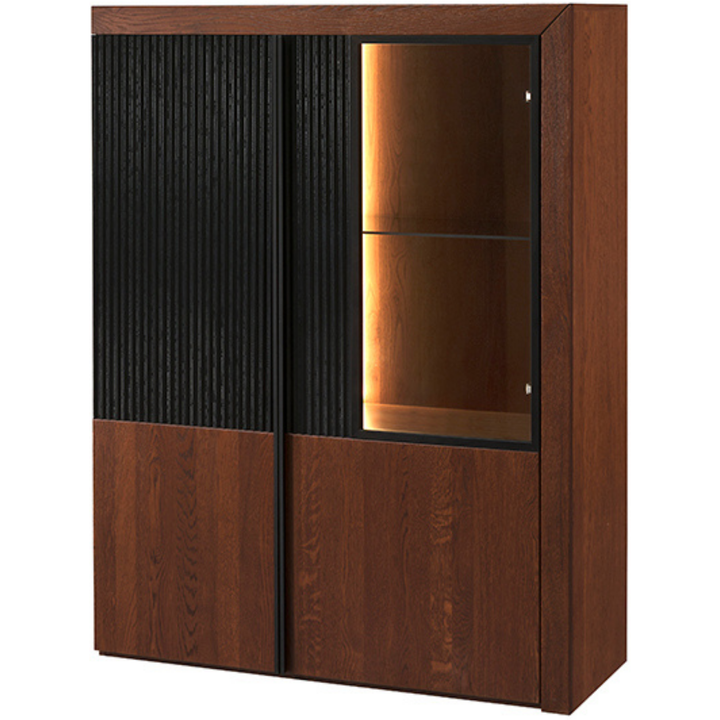 Armário expositor em carvalho PARIS 15, 106x140x42 cm | VESKOR