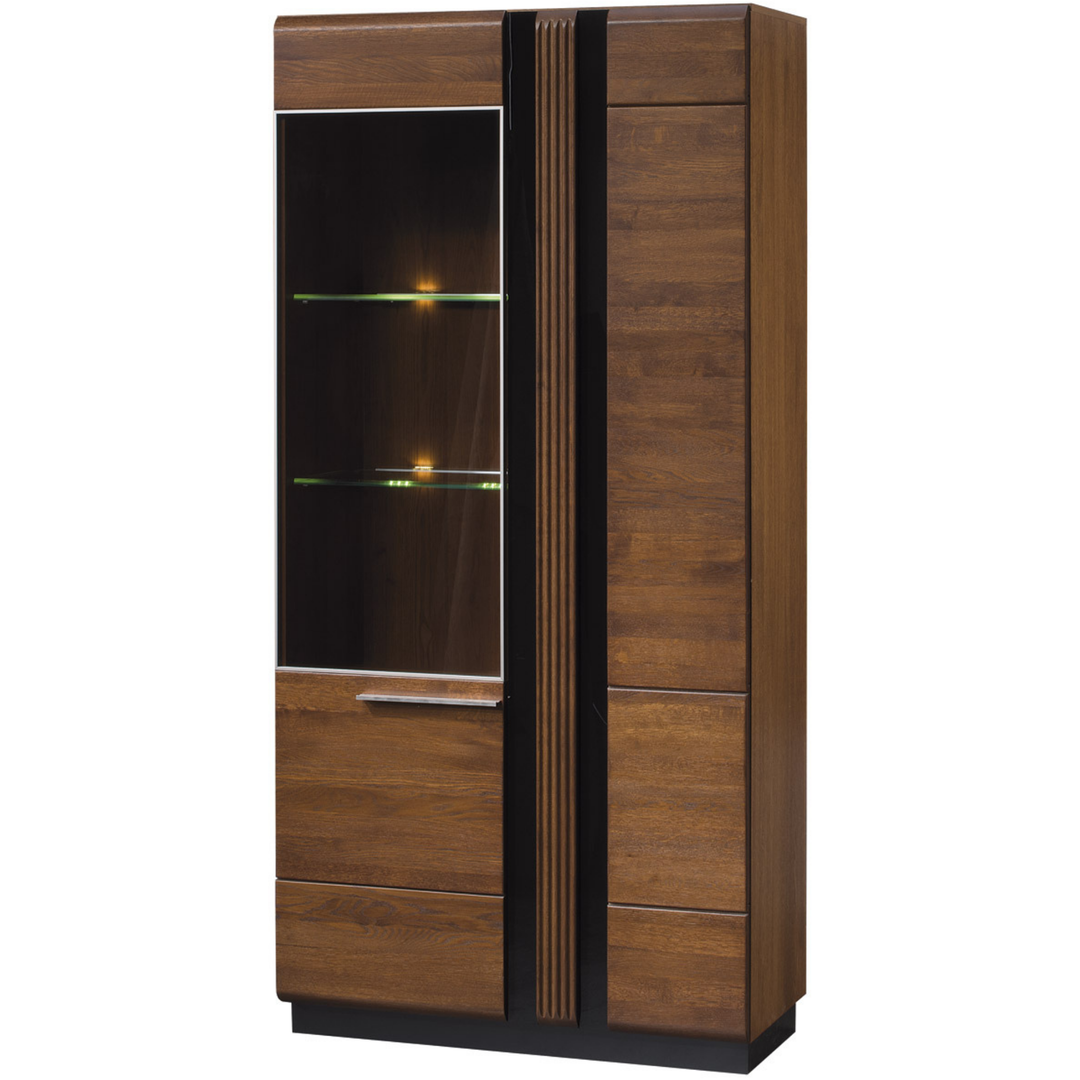 Vitrina de carvalho PORTI 12, 95x198x42 cm | VESKOR