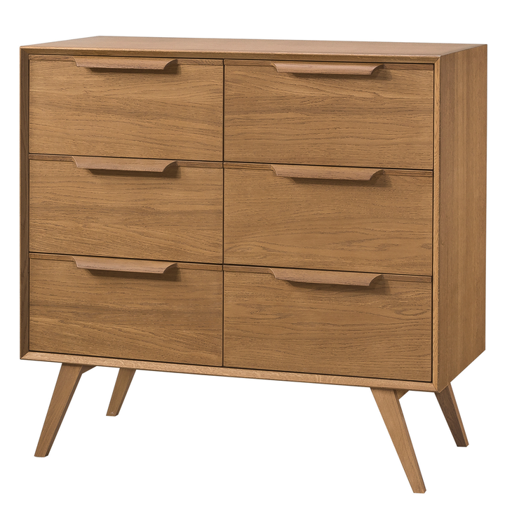 Cómoda rústica em carvalho LEO 13, 105×49,5×100,7 cm | VESKOR