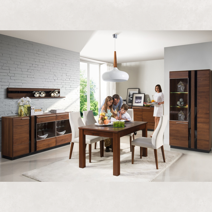 Vitrina de carvalho PORTI 12, 95x198x42 cm | VESKOR