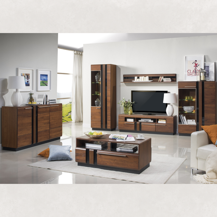 Vitrina em carvalho PORTI 15, 95x145x42 cm | VESKOR