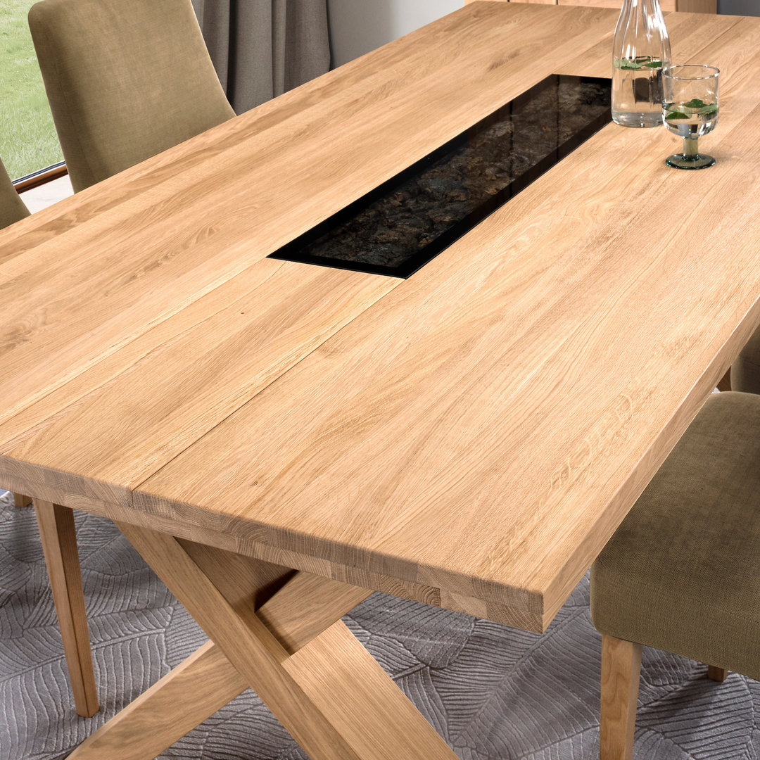 Mesa de jantar fixa NAPOLI 40, 200×100×77 cm | VESKOR
