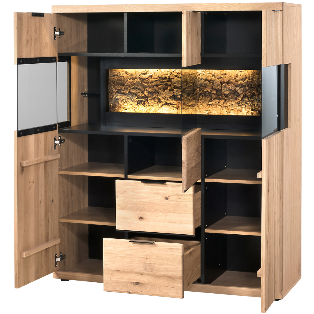 NAPOLI 22 aparador em carvalho, 121×141×42 cm | VESKOR