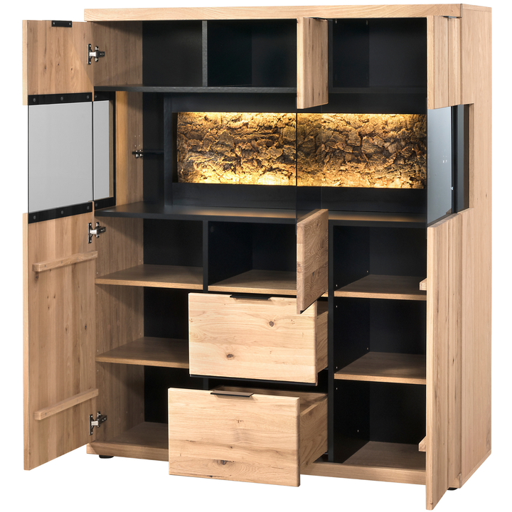 NAPOLI 22 aparador em carvalho, 121×141×42 cm | VESKOR