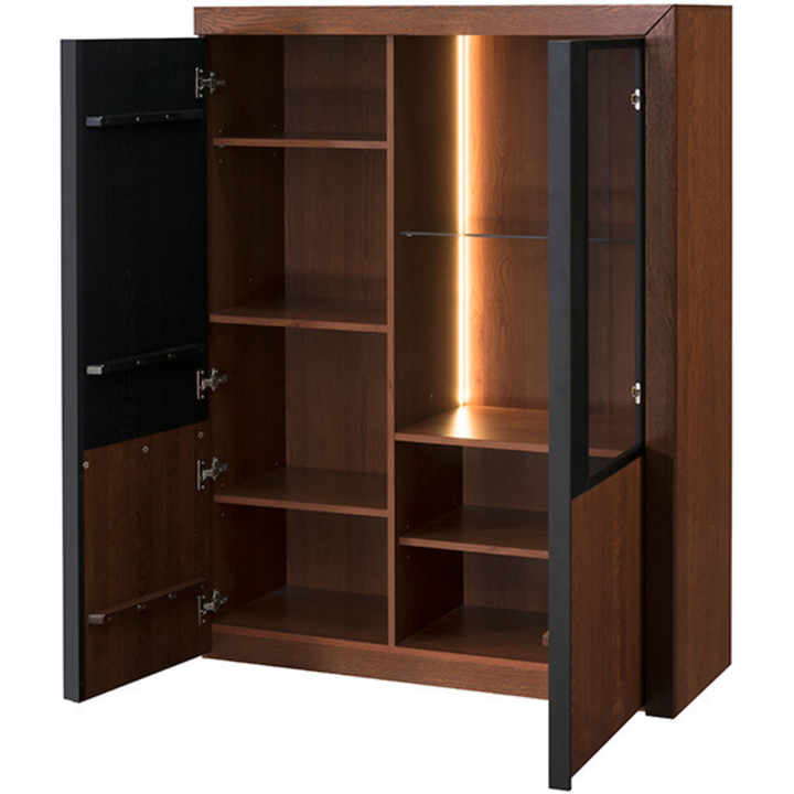 Armário expositor em carvalho PARIS 15, 106x140x42 cm | VESKOR