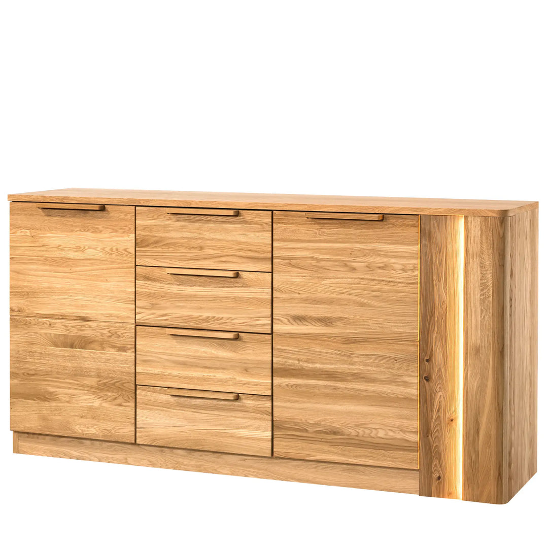 Cómoda em carvalho mel LONDON 46, 180X92X43 cm | VESKOR