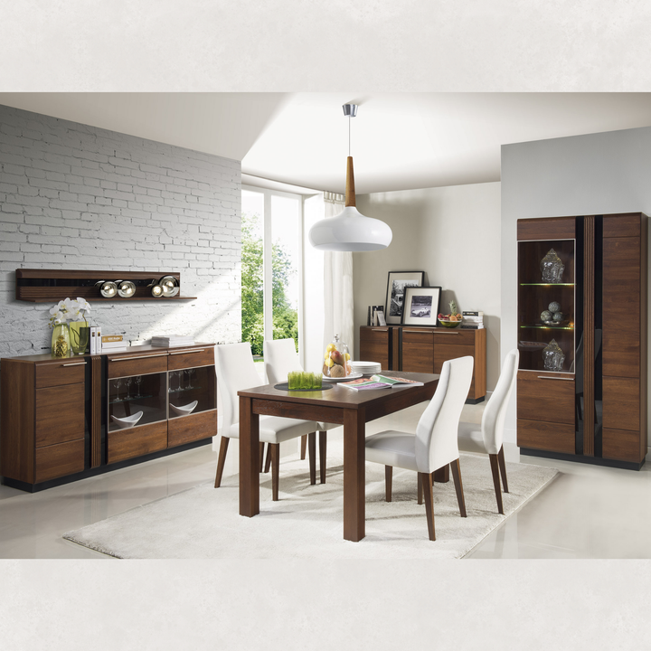 Vitrina de carvalho PORTI 12, 95x198x42 cm | VESKOR