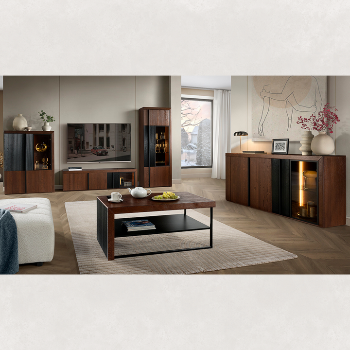 Armário expositor em carvalho PARIS 15, 106x140x42 cm | VESKOR