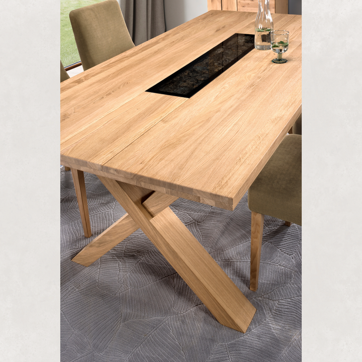 Mesa de jantar fixa NAPOLI 40, 200×100×77 cm | VESKOR