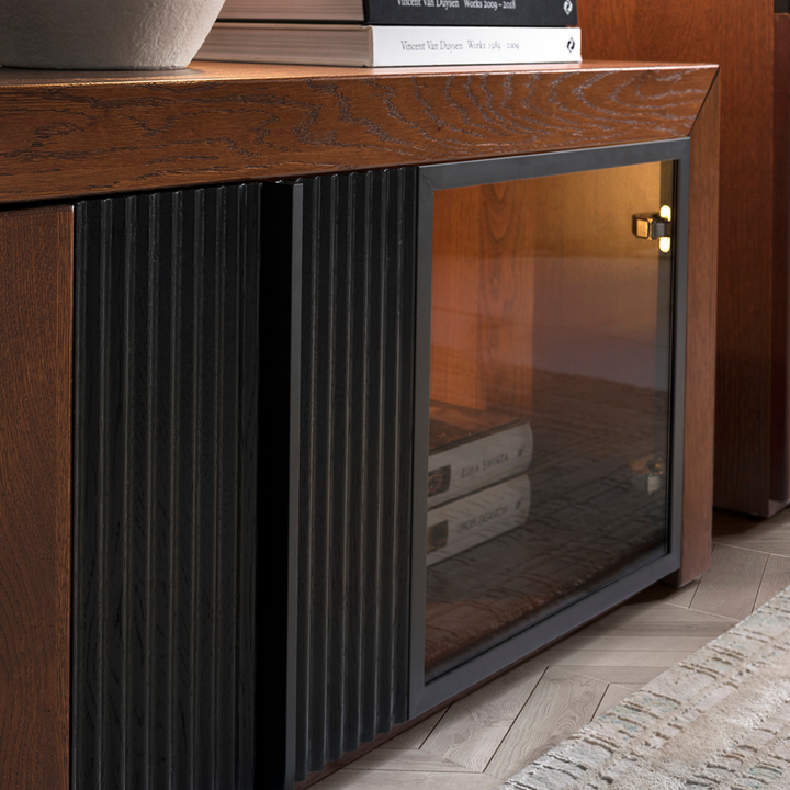 Suporte para televisor PARIS 25, 180X47x42 cm, em carvalho | VESKOR