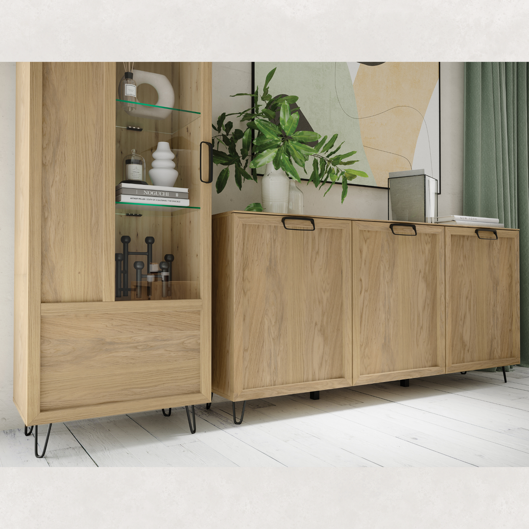 Vitrina em carvalho LIMBO 11, 65×42×200 cm | VESKOR