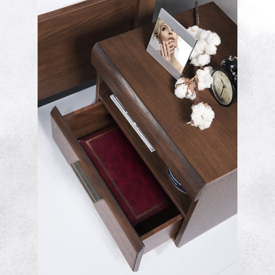 Mesa de cabeceira em carvalho PORTI 79, 50x45x42 cm | VESKOR