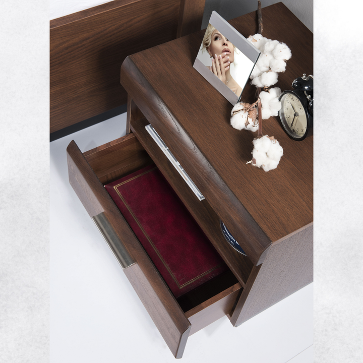 Mesa de cabeceira em carvalho PORTI 79, 50x45x42 cm | VESKOR