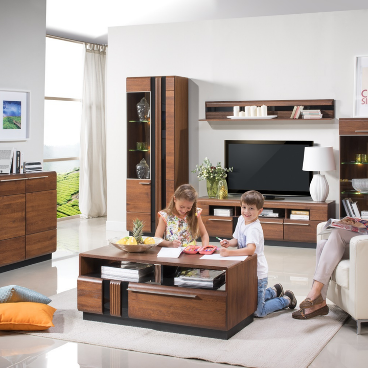 Mesa de centro em carvalho PORTI 41, 110x47x60 cm | VESKOR