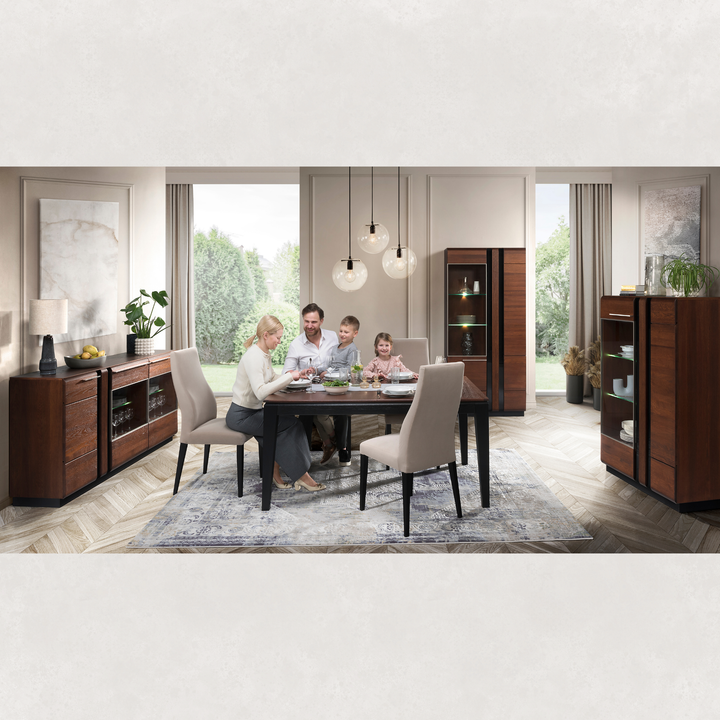 Vitrina em carvalho PORTI 15, 95x145x42 cm | VESKOR