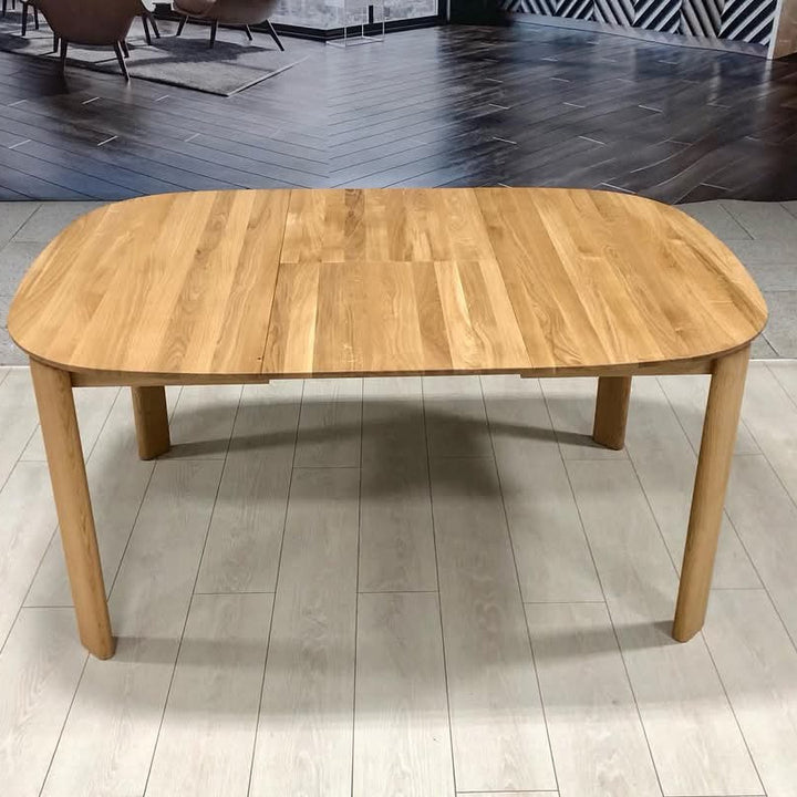 Mesa de jantar redonda extensível em madeira de carvalho maciço Victoria | VESKOR