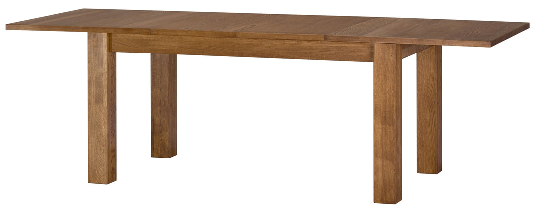 Mesa de jantar extensível VESKOR em carvalho maciço da colecção Velvet. Mobiliário nórdico com um design moderno. 