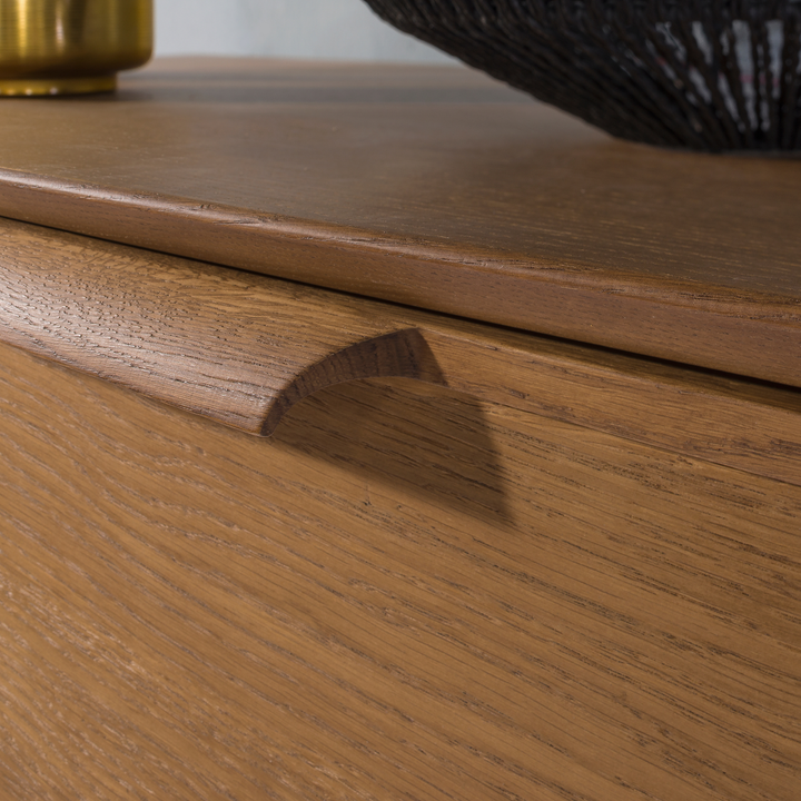 Cómoda rústica em carvalho LEO 13, 105×49,5×100,7 cm | VESKOR