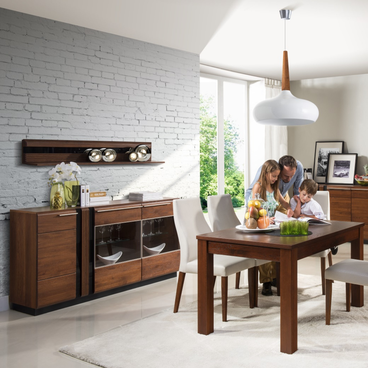 Estante de carvalho PORTI 35, 160x23x25 cm | VESKOR