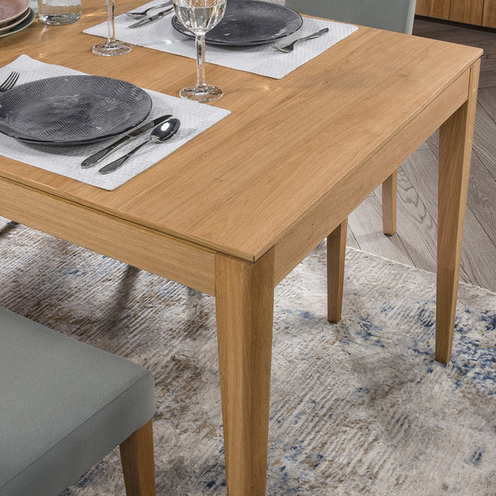 Mesa de jantar MINURA 40 em carvalho, 160-240x90x76 cm | VESKOR