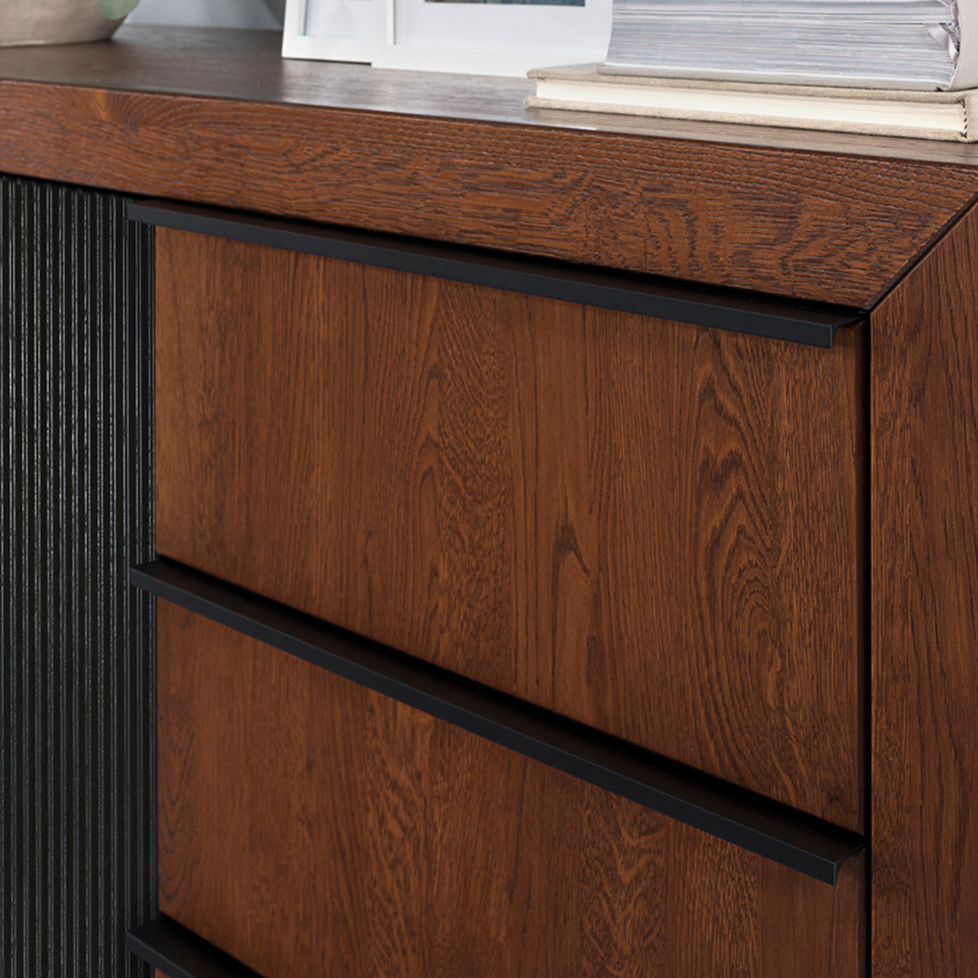 Armário expositor em carvalho PARIS 15, 106x140x42 cm | VESKOR