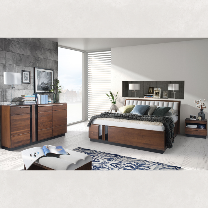 Cama de carvalho PORTI 76, 160 x 200 cm | VESKOR