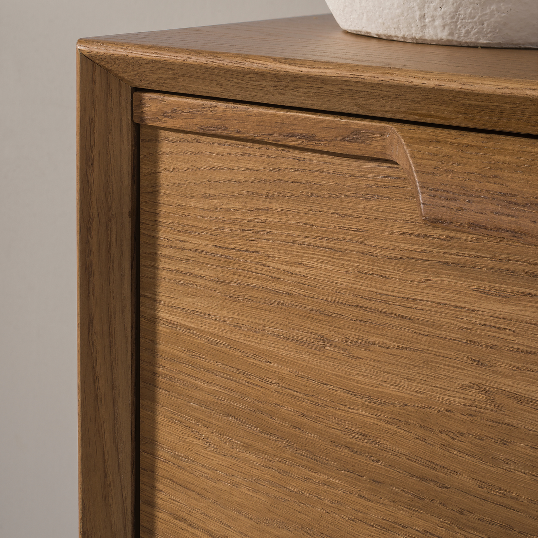 Vitrina de carvalho rústico LEO 16, 105×124,6×49,5 cm | VESKOR