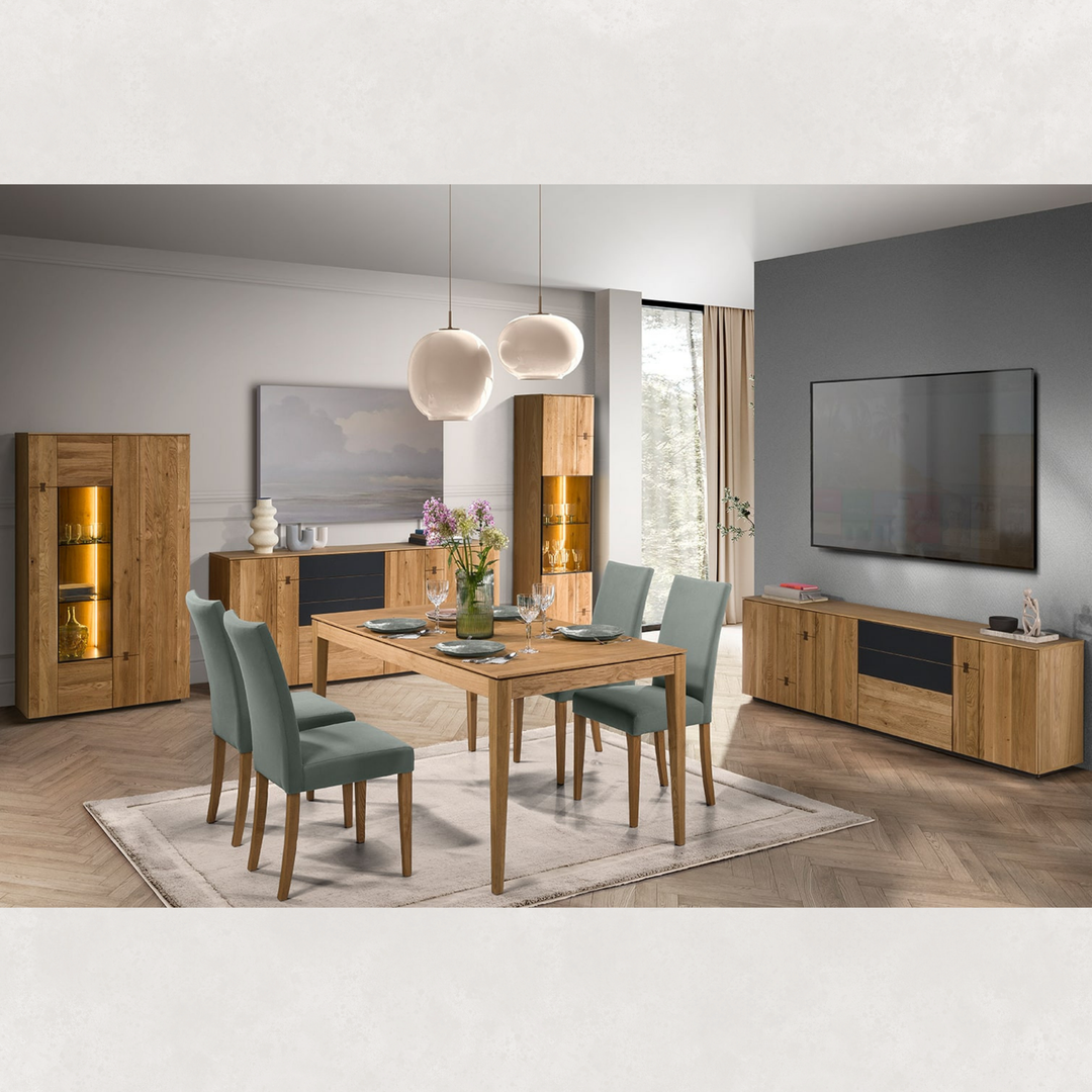 Mesa de jantar MINURA 40 em carvalho, 160-240x90x76 cm | VESKOR