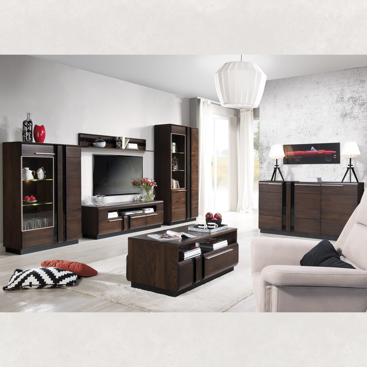 Suporte para TV em carvalho PORTI 25, 160x51x42 cm, VESKOR | VESKOR