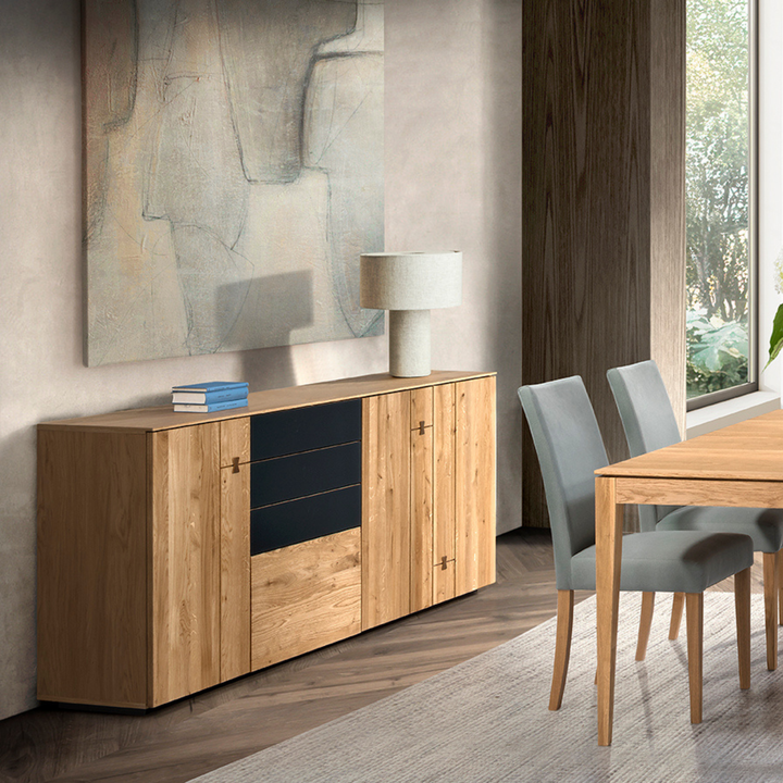 Cómoda em carvalho MINURA 47, 195x85x40 cm | VESKOR