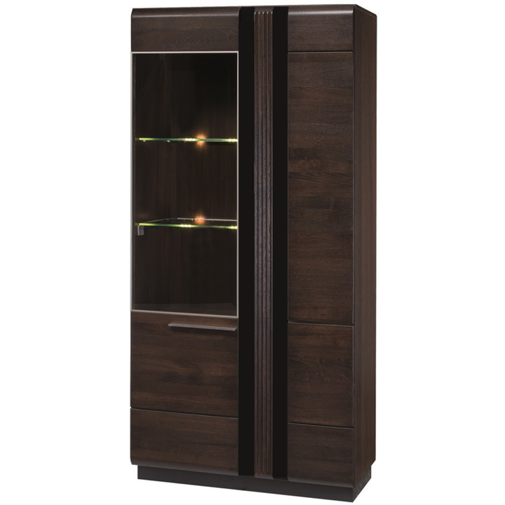 Vitrina de carvalho PORTI 12, 95x198x42 cm | VESKOR