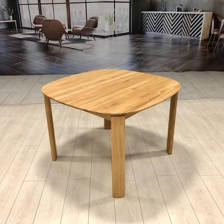 Mesa de jantar redonda extensível em madeira de carvalho maciço Victoria | VESKOR