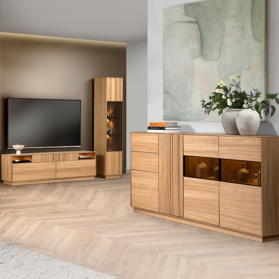 Cómoda JOIN 47 Honey Oak, 190×99×40 cm | VESKOR