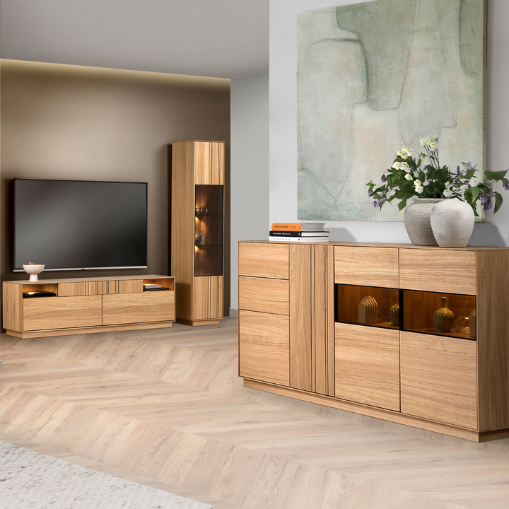 Cómoda JOIN 47 Honey Oak, 190×99×40 cm | VESKOR