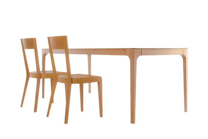 Mesa de jantar fixa de madeira maciça CREATIV | KARPIS